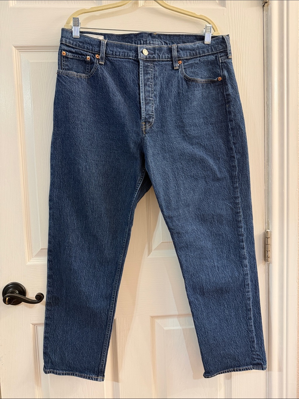 GAP Women's Dark Blue Cheeky Straight-Leg Jeans